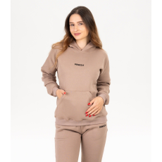  Uniszex kapucnis "Fluffy", cappuccino - XXL