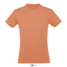 Uniszex REGENT kereknyakú rövid ujjú pamut póló, SOLS SO11380, Apricot-XS