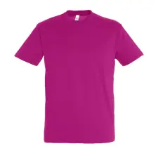 Uniszex REGENT kereknyakú rövid ujjú pamut póló, SOLS SO11380, Fuchsia-M férfi póló