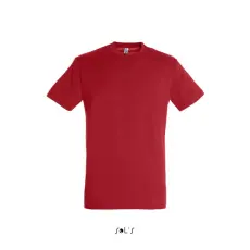  Uniszex REGENT kereknyakú rövid ujjú pamut póló, SOLS SO11380, Red-S