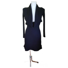  United Colors of Benetton fekete kötött női ruha (méret: S)