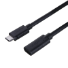 Unitek C14086BK-1.5M USB Type-C anya - USB Type-C apa 3.2 Adat és töltő Kábel - Fekete (1.5m) (C14086BK-1.5M)