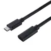 Unitek C14086BK-1M USB Type-C anya - USB Type-C apa 3.2 Adat és töltő Kábel - Fekete (1m)