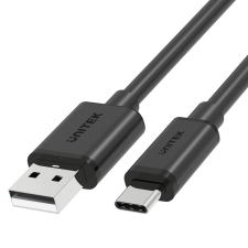 Unitek USB-A apa - USB-C apa Adat- és töltőkábel 1.5m - Fekete kábel és adapter