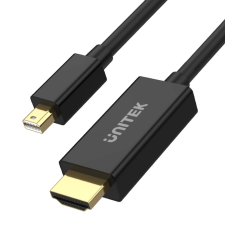 Unitek V1152A Mini DisplayPort - HDMI 1.4 Kábel 2m - Fekete kábel és adapter