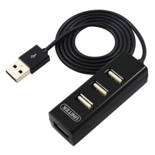 Unitek Y-2140 USB 2.0 mini HUB (4 port) Fekete (Y-2140 BLACK) hub és switch