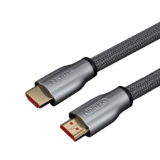 Unitek Y-C140RGY HDMI (apa - apa) kábel 5m - Szürke kábel és adapter