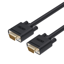 Unitek Y-C511 Premium VGA Kábel HD15 M/M 1m kábel és adapter