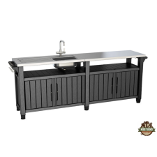  Unity Chef műanyag kerti grill asztal kerti bútor