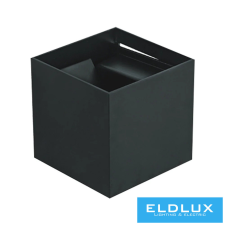 Universo fali lámpa LED 12w 1000lm 4000k IP55 100×100×100mm fekete kültéri világítás