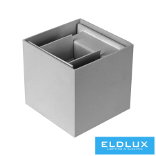 Universo fali lámpa LED 12w 1000lm 6500k IP55 100×100×100mm szürke kültéri világítás