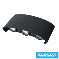 Universo fali lámpa LED 16w 1300lm 4000k IP65 169×80×40mm fekete kültéri világítás