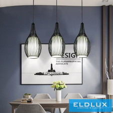 Universo Függeszték 1xE27 max. 240V 60w ∅175x1000mm fekete világítás