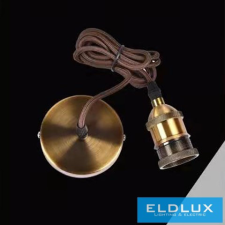Universo Függeszték fém foglalattal 1xE27 max. 240V 60w 2 méter arany világítás