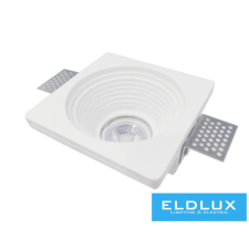 Universo Gipsz süllyesztett spot lámpatest 1xGU10 120x120x60mm IP20 fehér világítás