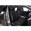  Univerzális autósüléshuzat-szett, fekete ecobőr és fekete textil, elöl-hátul