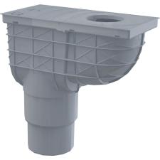  Univerzális esővíz elvezető 300×155/125/110 mm, függőleges, szürke, AGV4S hűtés, fűtés szerelvény