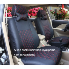 Univerzális fekete steppelt üléshuzat szett UL-AG23002BK ülésbetét, üléshuzat