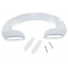  Univerzális hűtőajtó fogantyú, kerekített, fehér