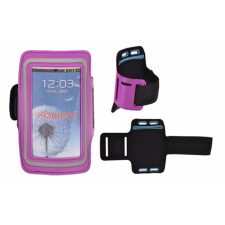 Univerzális Karpántos tok, Samsung i9300, i9500, fekete-lila tok és táska