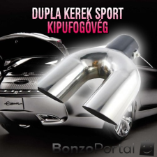 Univerzális sport kipufogóvég / dupla kerek kivitel autó tuning