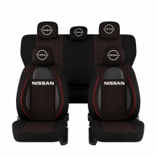  Univerzális üléshuzat készlet Racing, fekete, personalizált új Nissanhez ülésbetét, üléshuzat