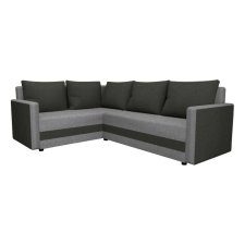  Univerzális ülőgarnitúra, fekete/szürke, DINA L ROH bútor