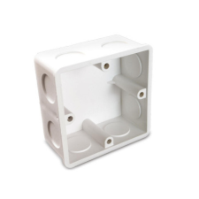 UNIVOLT 009325 kötő-szerelvénydoboz, PVC, fedél nélkűl, 75x75x35mm, vakolat alá építőanyag