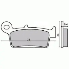 Unknown ZX 50 KHL000665 fékbetét Unknown Futómű és fék alkatrészek Fékbetétek (tárcsafék) egyéb motorkerékpár alkatrész