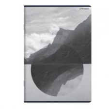  Unnatural landscape kockás füzet, matt fóliás - lakkozott, A5/60 lap, Szürke füzet
