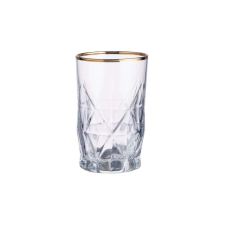 UPSCALE felespohár arany szegéllyel 110ml pálinkás pohár