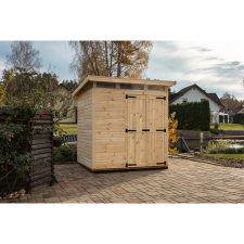 UPYARD kerti ház Strongbox L alappal 203 cm x 163 cm natúr FSC kerti tárolás