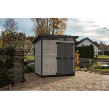 UPYARD kerti ház Strongbox L alappal 203 cm x 163 cm szürke FSC kerti tárolás