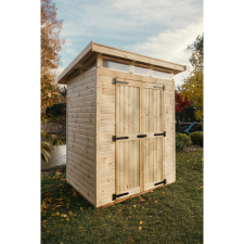 UPYARD kerti ház Strongbox M alappal 163 cm x 127 cm natúr FSC kerti tárolás