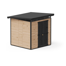 UPYARD kerti ház Strongbox XL alappal 203 cm x 203 cm barna FSC kerti tárolás