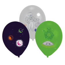 Űr Space léggömb, lufi 6 db-os 11 inch (27,5 cm) party kellék