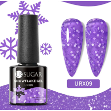 UR Sugar Hópehely Gél Lakk - Lila - 7ml lakk zselé