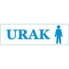  Urak - öntapadó, 250*80mm információs tábla, állvány
