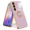 urarssa Samsung Galaxy A54 5G tok szilikon, gyűrűs, mágneses, szürke - outlet termék