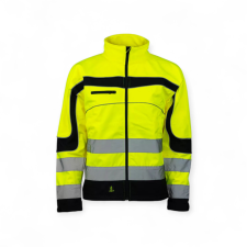 Urgent HSV jólláthatósági softshell kabát - sárga láthatósági ruházat
