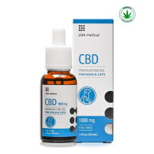 USA Medical CBD olaj kutyáknak és macskáknak USA medical 1000 mg vitamin, táplálékkiegészítő kutyáknak