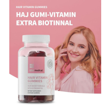USA Medical Haj gumi-vitamin biotinnal 60 db vitamin és táplálékkiegészítő