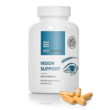 USA Medical Szemvitamin kapszula VISION SUPPORT – 60 db vitamin és táplálékkiegészítő