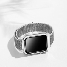 USAMS Apple Watch S1/2/3/4/5/6/SE szíj és tok 38/40mm - Ezüst okosóra kellék