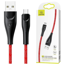 Usams Brided Microusb Kábel 1M 2A Viros Gyorstöltő Telefonokhoz kábel és adapter
