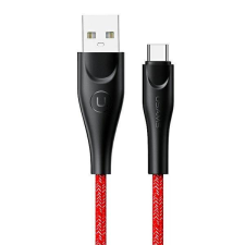 USAMS kábel fonott U41 USB-C 2m 2A piros SJ395USB02 (US-SJ395) kábel és adapter