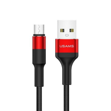 USAMS kábel fonott U5 2A micro USB piros 1,2m SJ224USB02 (US-SJ224) kábel és adapter