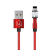 USAMS kábel mágneses U59 lightning 2.1A gyorstöltés 1m fonott piros SJ472USB02 (US-SJ472) állítható szög
