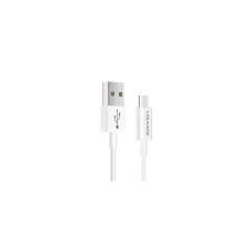 USAMS kábel U23 microUSB 2A gyorstöltés 1m fehér SJ284USB01 (US-SJ284) mobiltelefon kellék