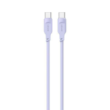 USAMS kábel USB-C - USB-C PD gyorstöltés 1,2m 100W Lithe Series lila SJ567USB03 (US-SJ567) kábel és adapter